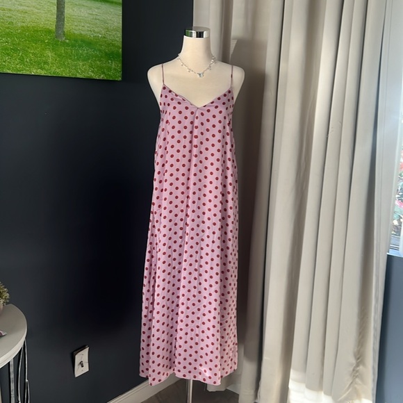Zara Pink Polka Dots Dress Size XS - Picture 10 of 11